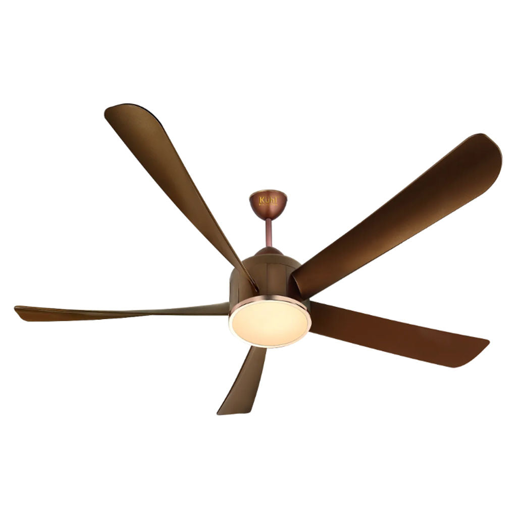 Kuhl Platin D5 BLDC Underlight Ceiling Fan With Remote 1200 mm Brown