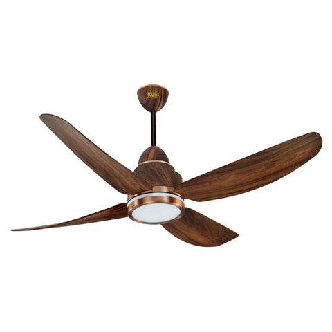 Kuhl Luxus C4 BLDC Underlight Ceiling Fan With Remote 1200 mm Teak 