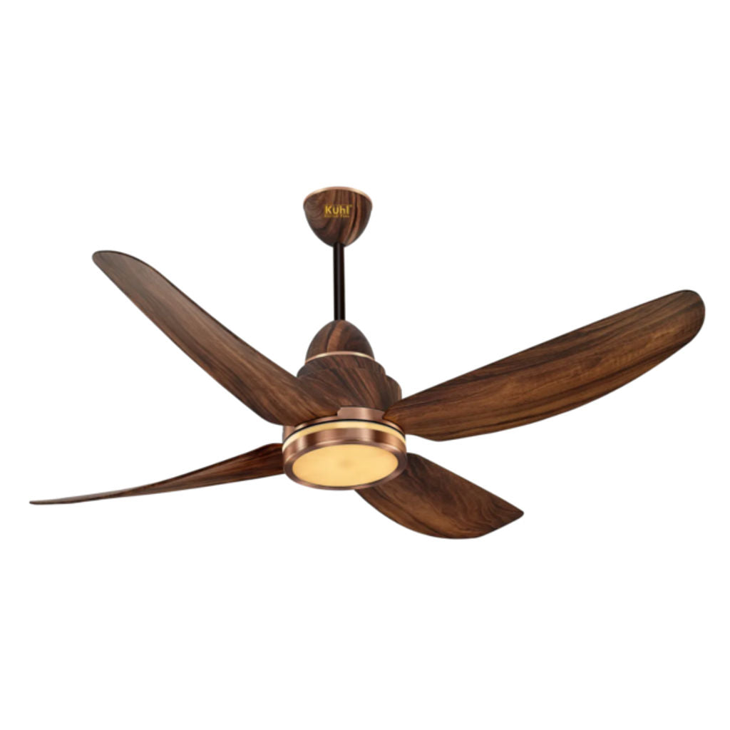 Kuhl Luxus C4 BLDC Underlight Ceiling Fan With Remote 1200 mm Teak