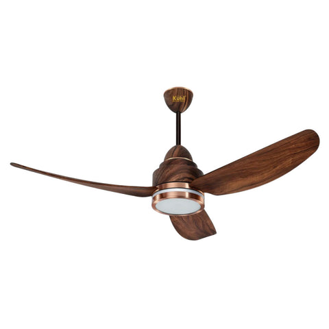 Kuhl Luxus C3 BLDC Underlight Ceiling Fan With Remote 1200 mm Teak 