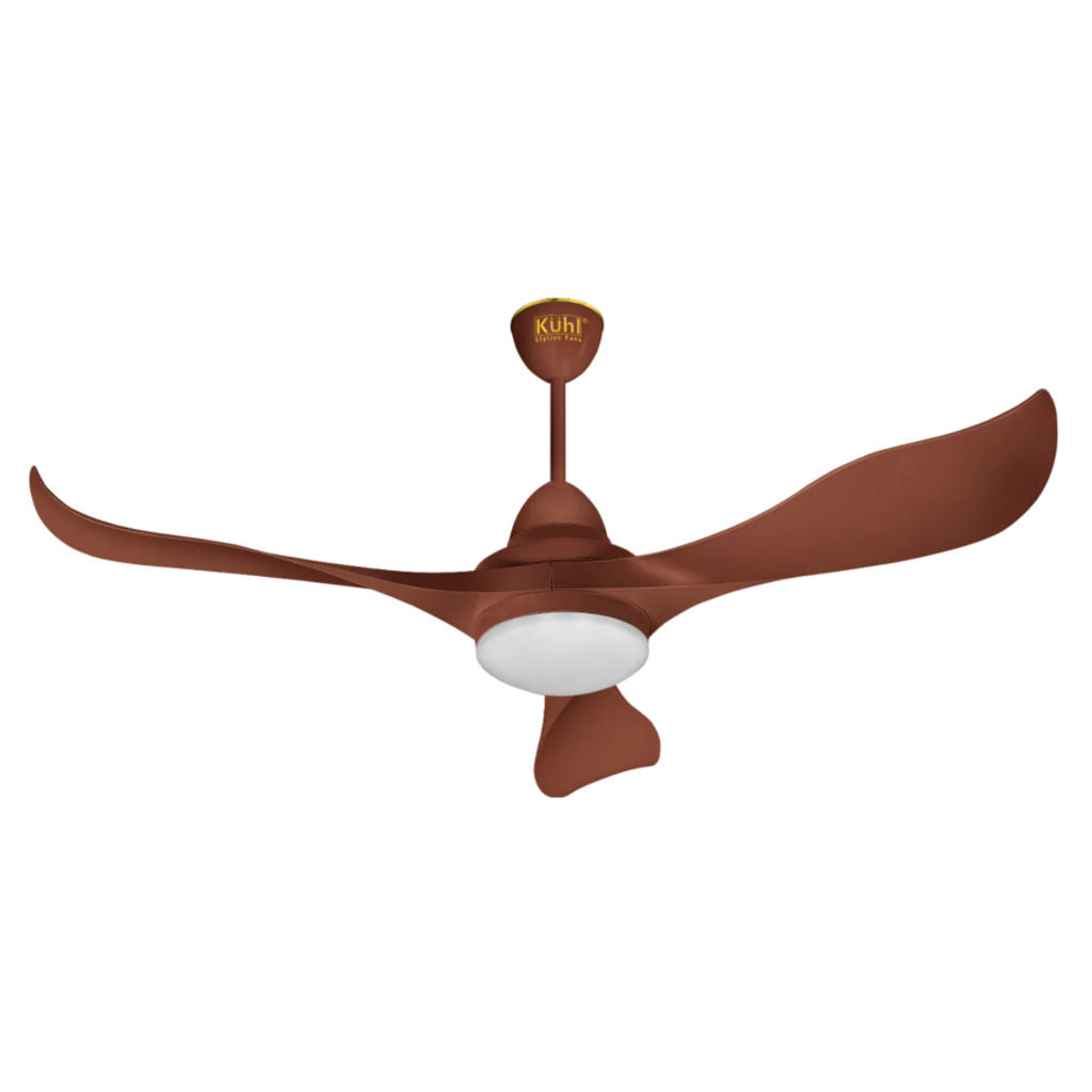 Kuhl Glanz F3 BLDC Underlight Ceiling Fan With Remote 1320 mm Brown 