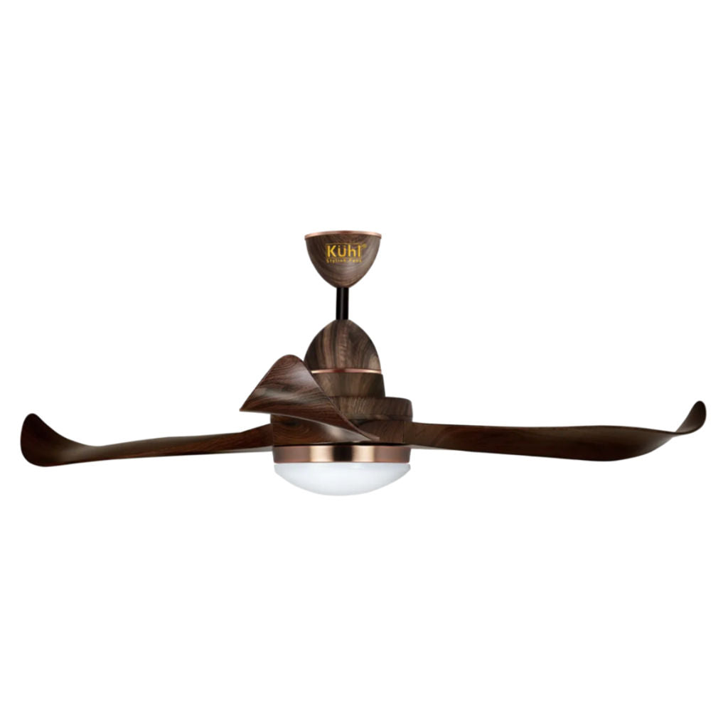 Kuhl Glanz F3 BLDC Underlight Ceiling Fan With Remote 1320 mm Teak