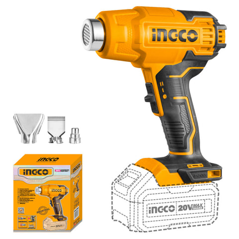 Ingco Lithium-Ion Heat Gun 20 V HGLI2002 