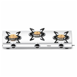 Vidiem Curve Stainless Steel Gas Stove 3 Burner 