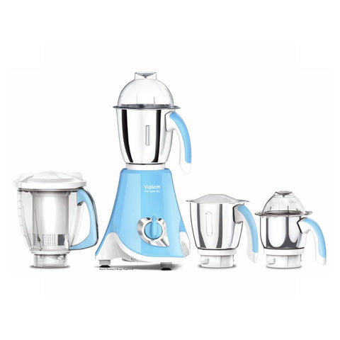 Vidiem Eva Super Blu Mixer Grinder 4 Jar 750 W 