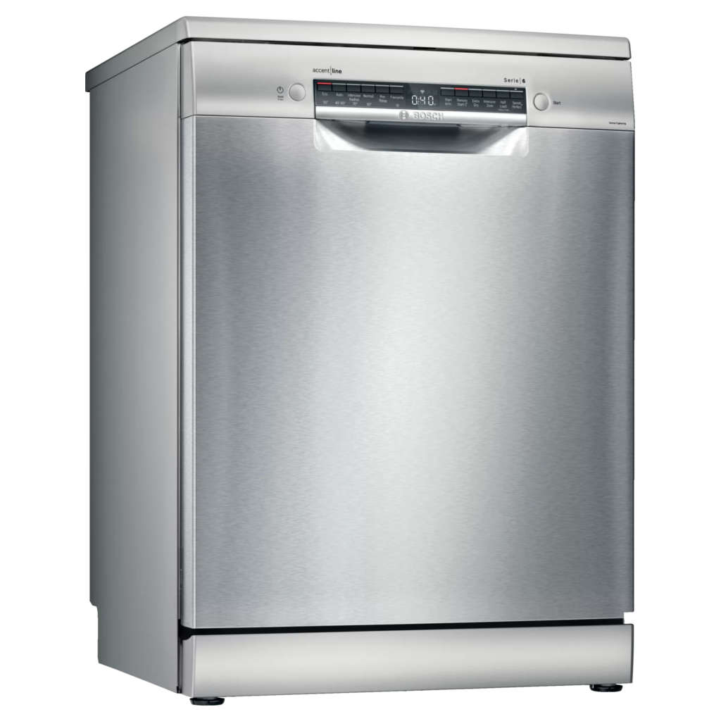 Bosch Series 6 Free Standing 14 Place Setting Dishwasher 60 cm Inox SMS6HVI01I 