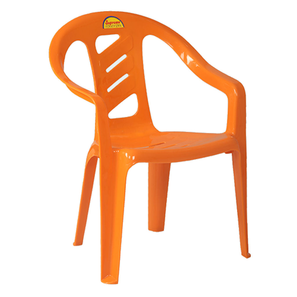 Supreme Jolly Plastic Baby Chair Orange