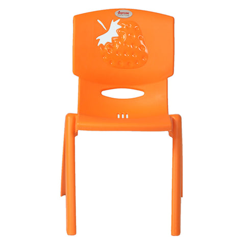 Supreme Strawberry Plastic Baby Chair Orange 