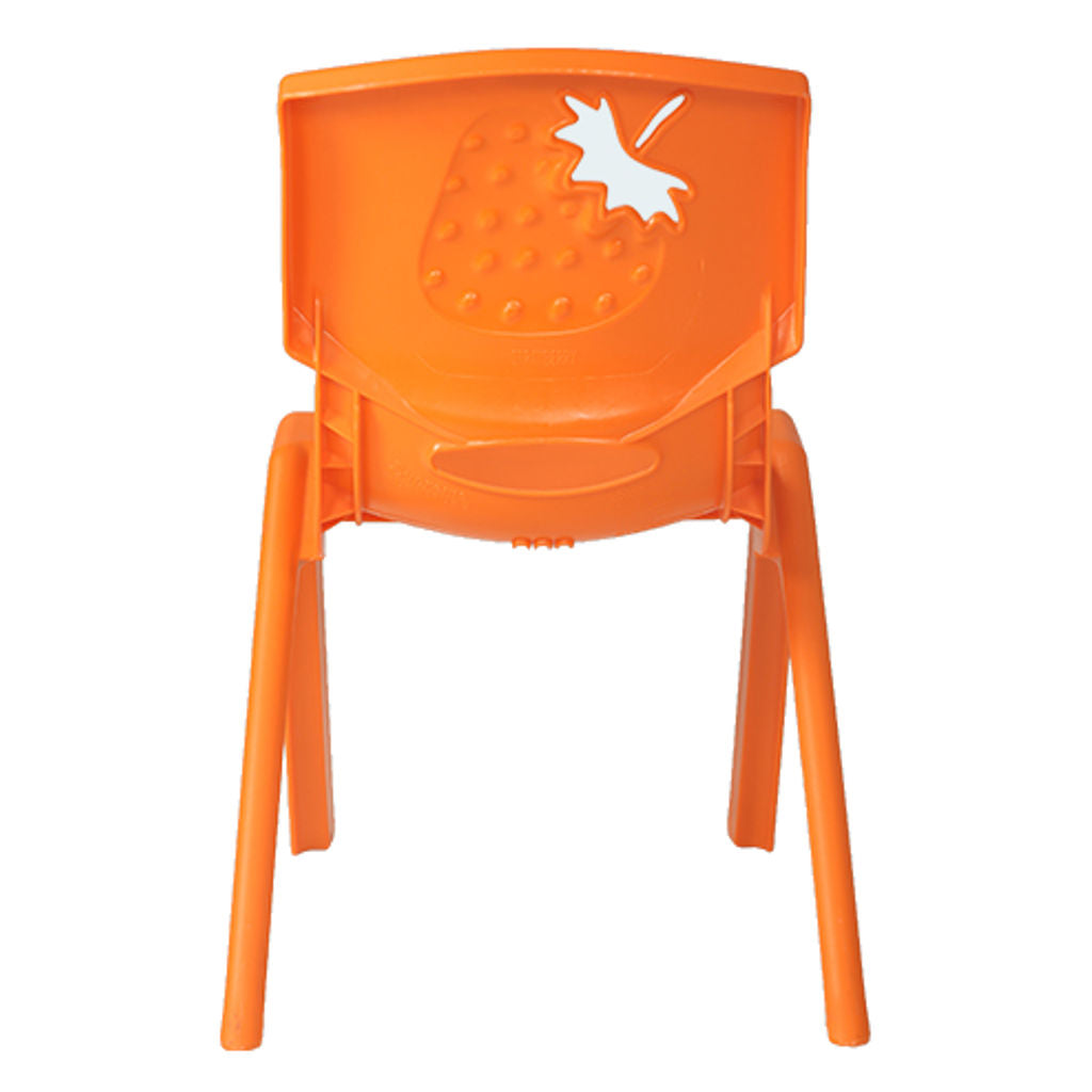 Supreme Strawberry Plastic Baby Chair Orange