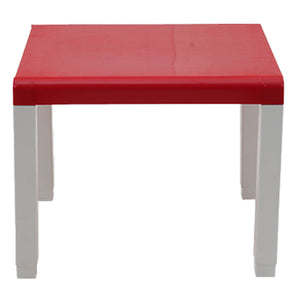 Supreme Zeta Plastic Kids Table Red White 