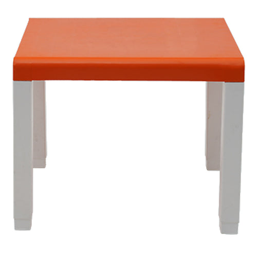 Supreme Zeta Plastic Kids Table Orange White 