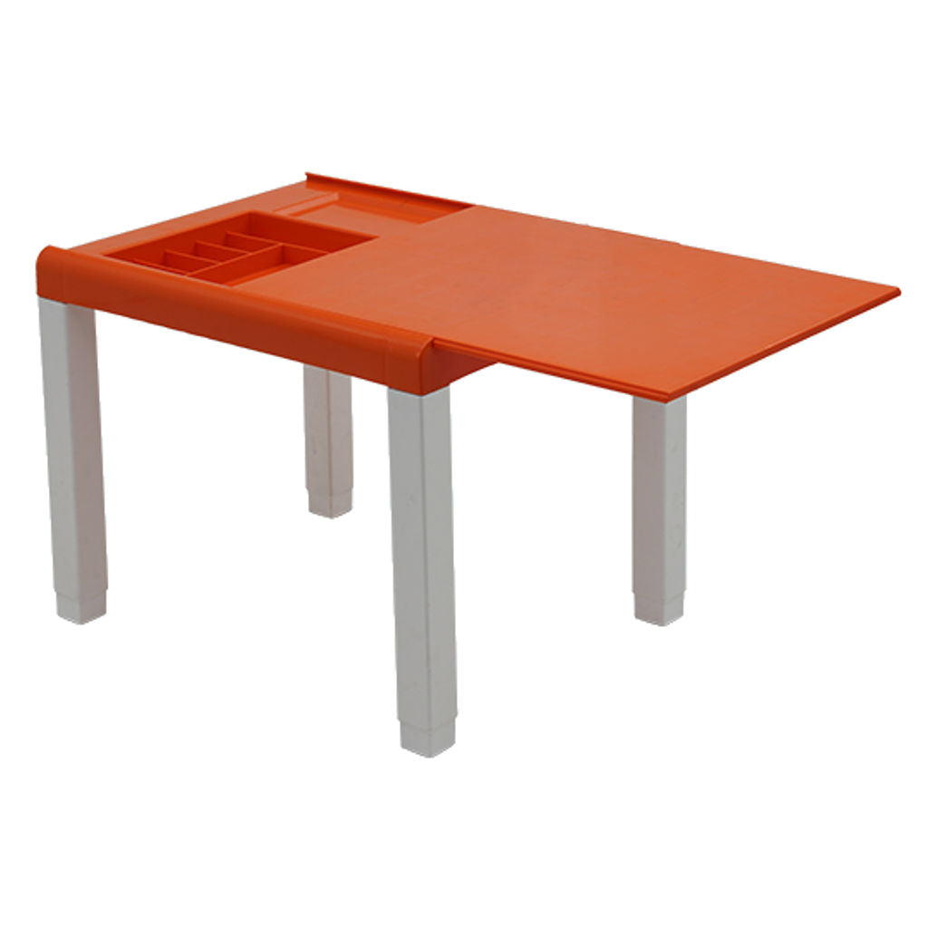 Supreme Zeta Plastic Kids Table Orange White