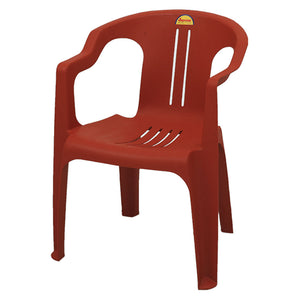 Supreme Bulbul Plastic Chair Almond Red 