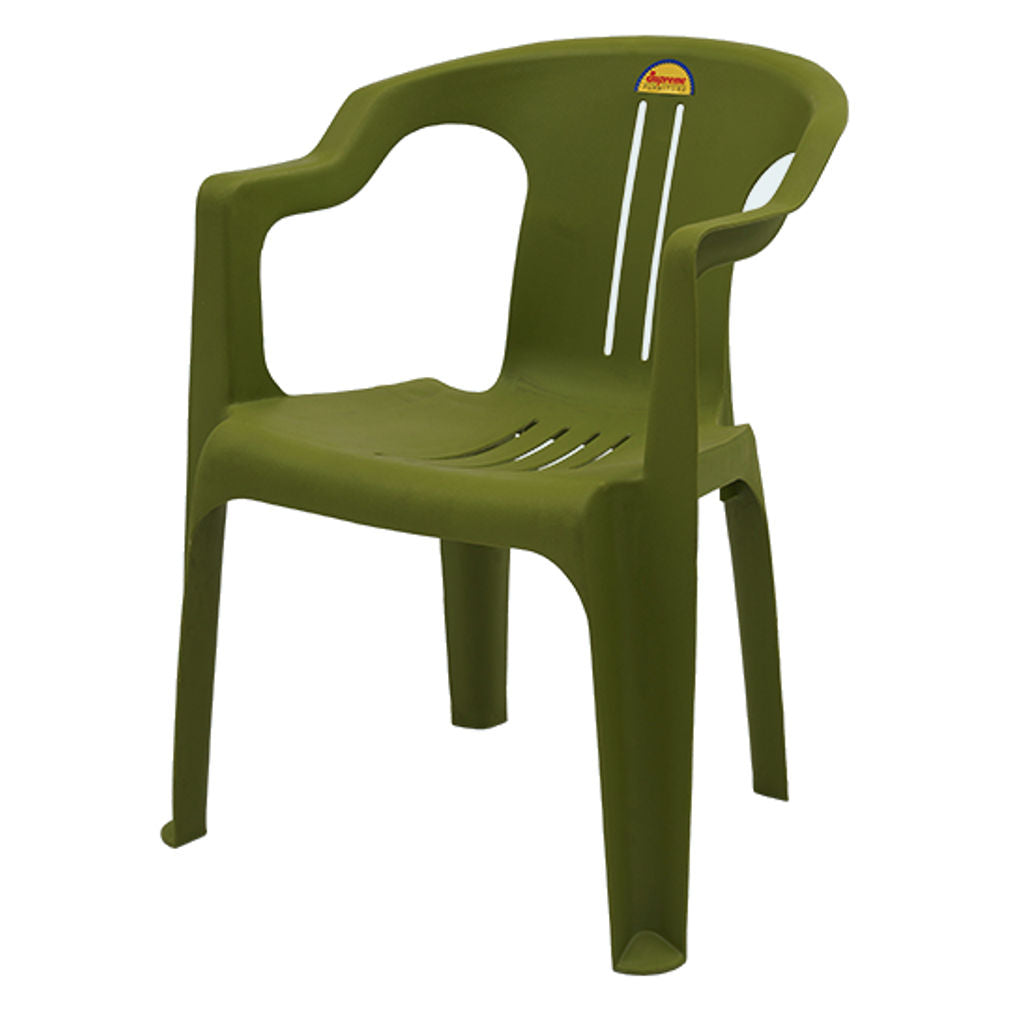 Supreme Bulbul Plastic Chair Mehndi Green