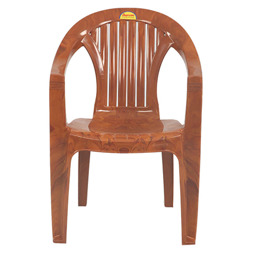 Supreme Cool Plastic Chair Teakwood 