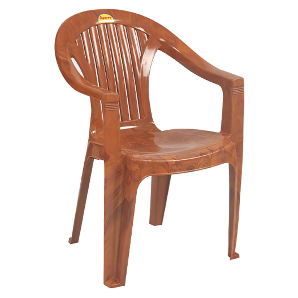 Supreme Cool Plastic Chair Teakwood