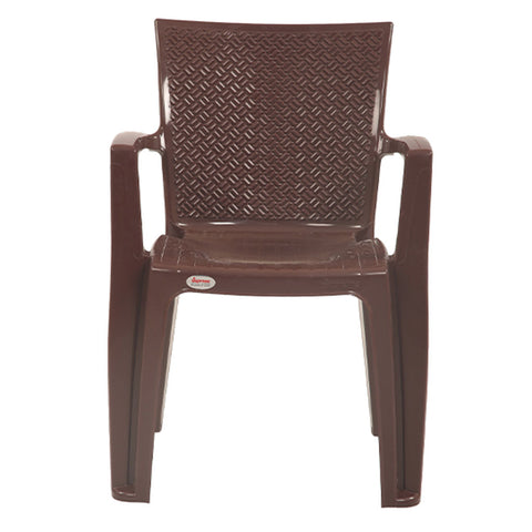 Supreme Degree Premium Plastic Chair Globus Brown 