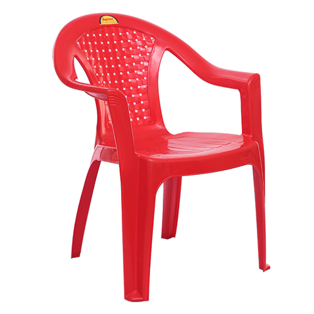 Supreme Timber Plastic Chair Red