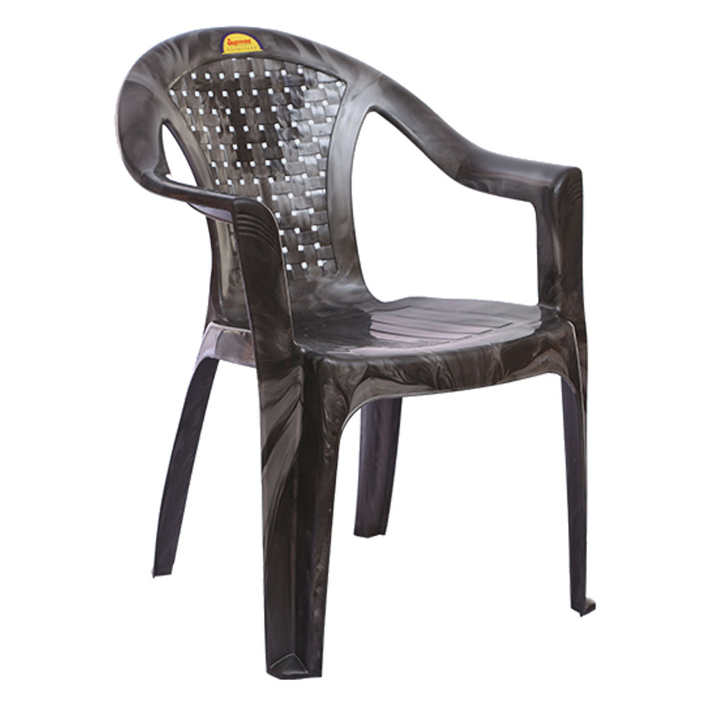 Supreme Timber Plastic Chair Silver Black