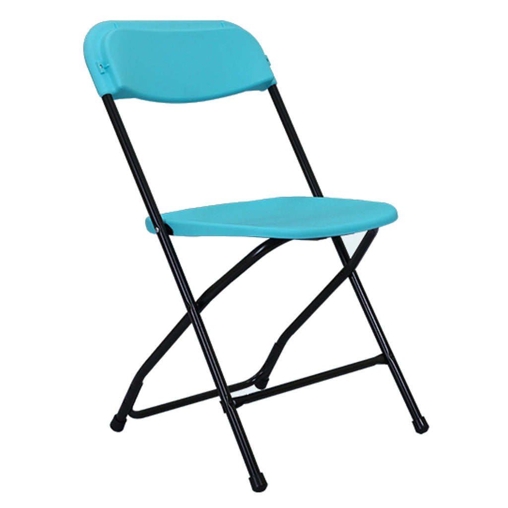 Supreme Amity Plastic Folding Chair Aqua Blue