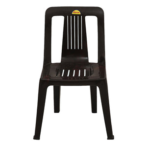 Supreme Lily Armless Plastic Chair Rosewood 