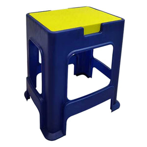 Supreme Digi Multipurpose Plastic Stool Yellow Blue 