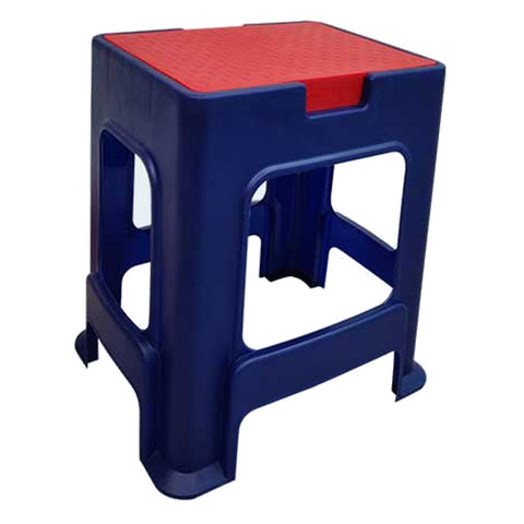 Supreme Digi Multipurpose Plastic Stool Red Blue 