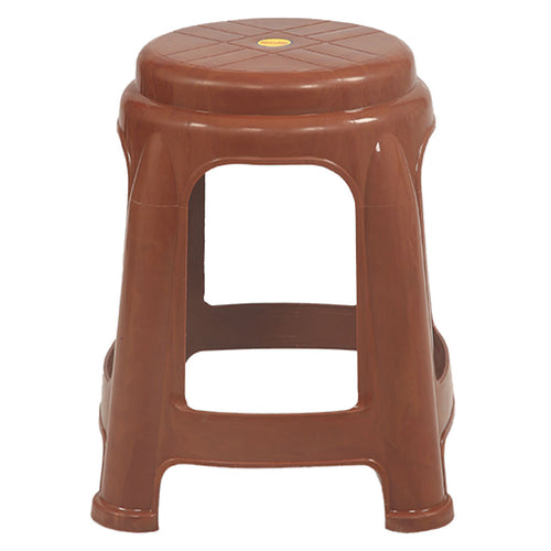 Supreme Gem Plastic Stool Teakwoood 