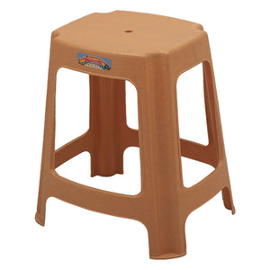 Supreme Gypsy Plastic Stool Marble Beige 