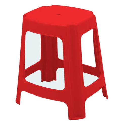 Supreme Gypsy Plastic Stool Red 