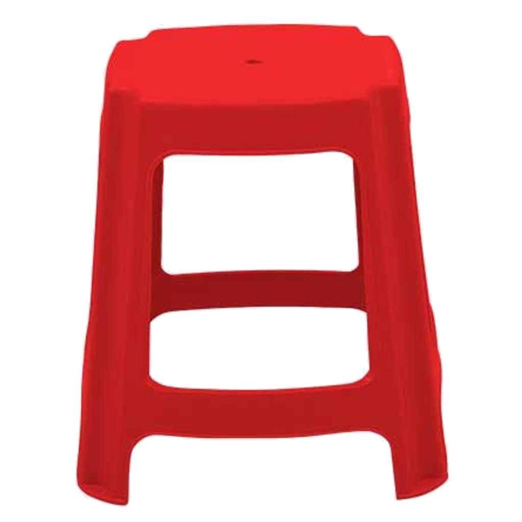 Supreme Gypsy Plastic Stool Red