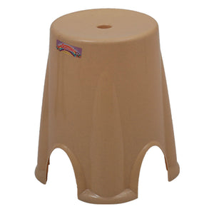 Supreme Hunk Plastic Stool Marble Beige 