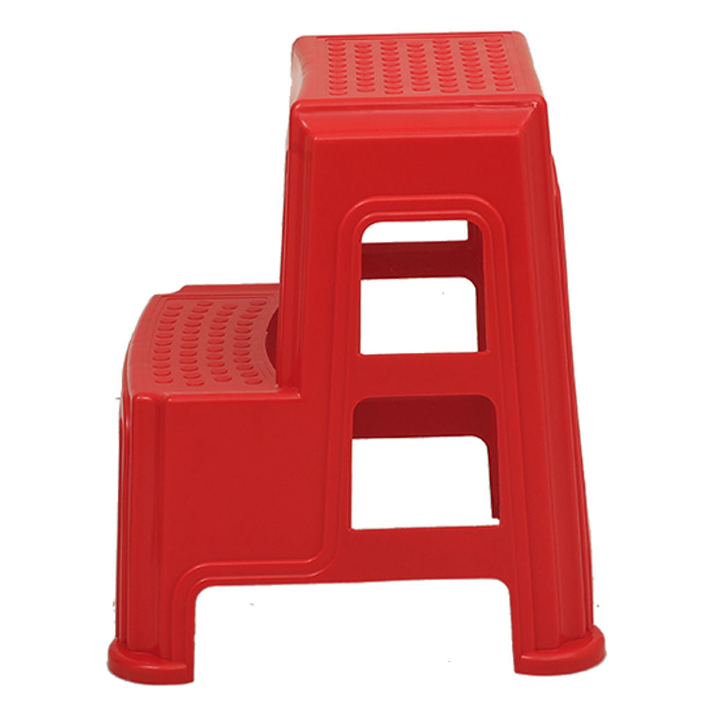 Supreme Stepper Multipurpose Plastic Stool Red