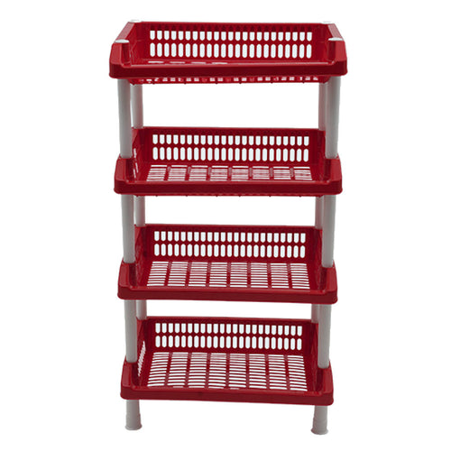 Supreme Chef Plastic Shelving Rack Red 