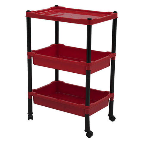 Supreme Space Plastic Shelving Rack Red 