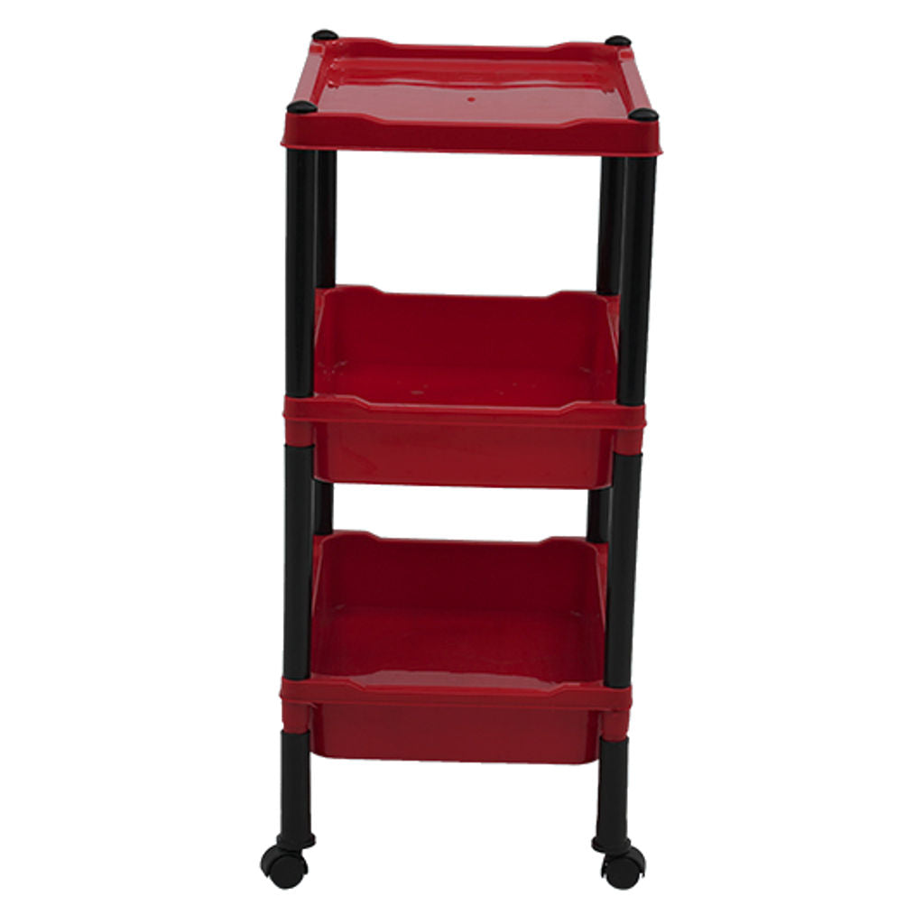 Supreme Space Plastic Shelving Rack Red