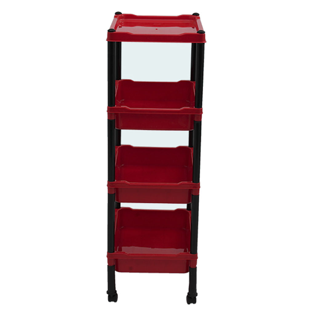 Supreme Spoga Plastic Shelving Rack Red