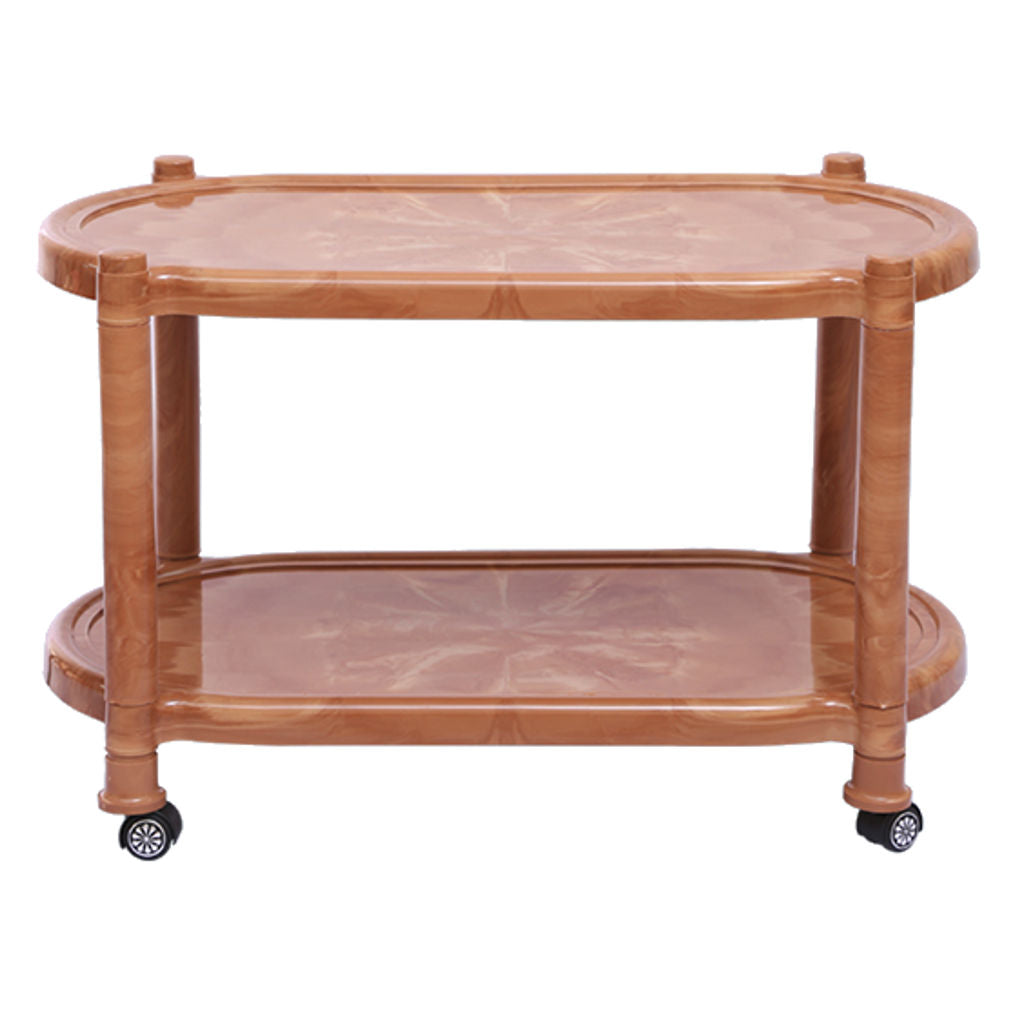 Supreme Alfa Plastic Table With Wheel Sandalwood 