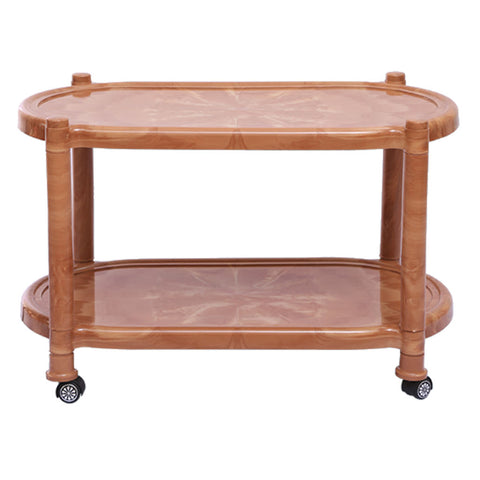 Supreme Alfa Plastic Table With Wheel Sandalwood 