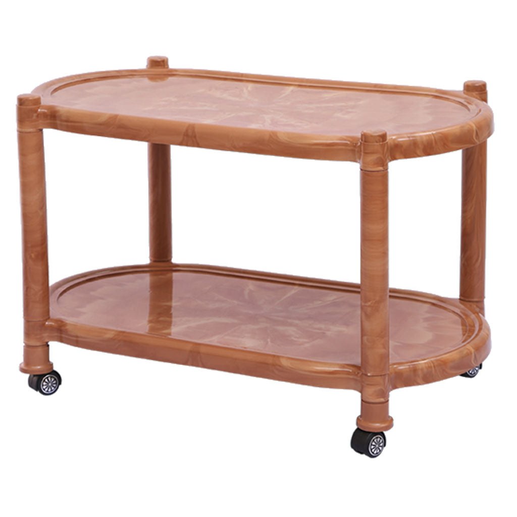 Supreme Alfa Plastic Table With Wheel Sandalwood