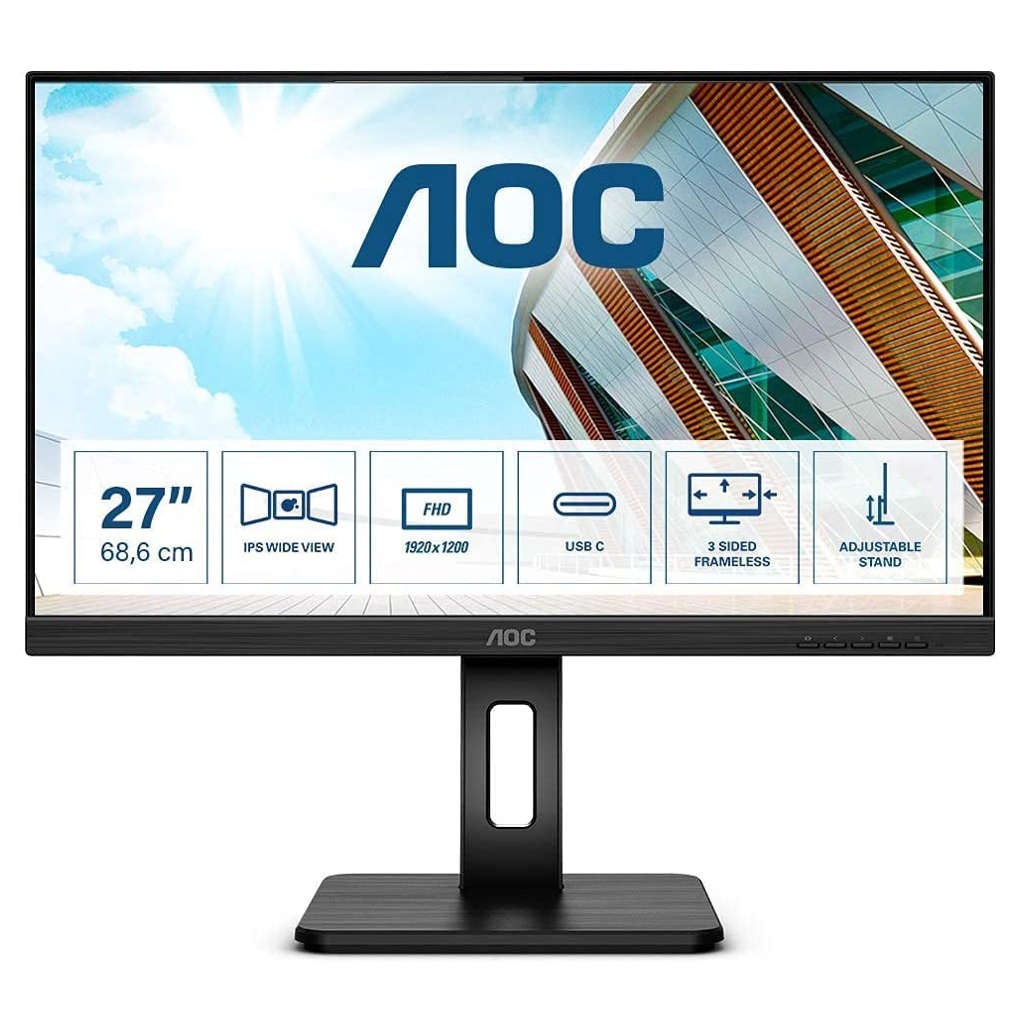 AOC Full HD Borderless IPS Monitor 23.8 Inch 24P2C 