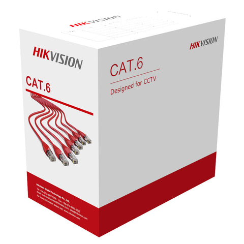 Hikvision Cat 6 PVC 23 U/UTP AWG Cable DS-1LN6U-G 