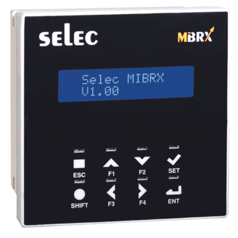 Selec MiBRX 2 Line LCD Text Independent Display MiBRX-DSP-IND-96-8-2-16-B 