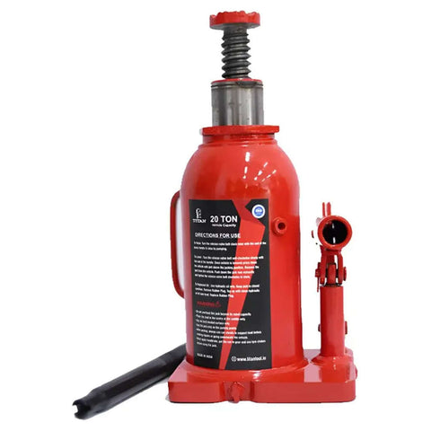 Titan Hydraulic Bottle Jack 20 Ton Red 