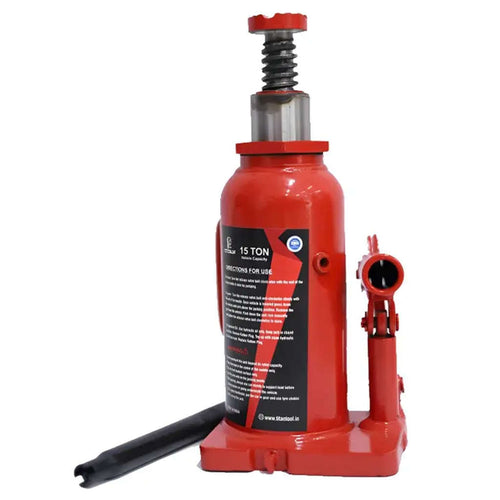 Titan Hydraulic Bottle Jack 15 Ton Red 