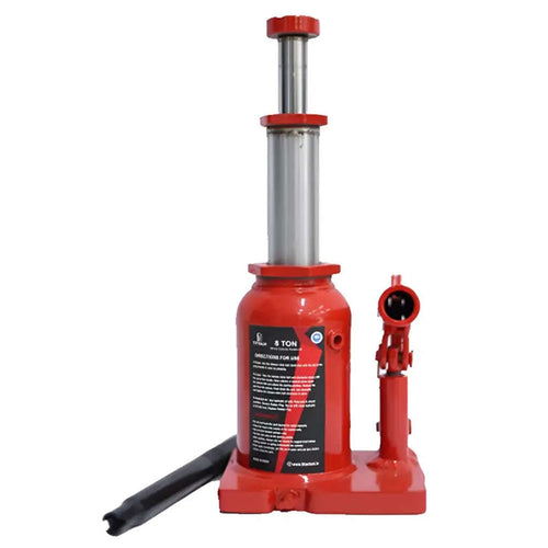 Titan Double Lift Hydraulic Bottle Jack 8 Ton Red 