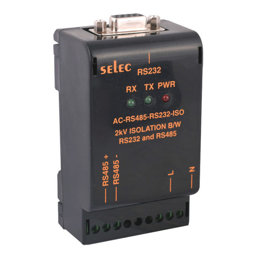 Selec Serial To Serial Communication Converter AC-RS485-RS232-ISO 