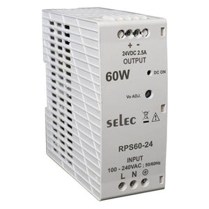 Selec Din Rail Mount Power Supply 60 W RPS60-05 