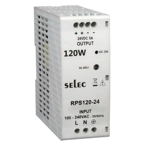 Selec Din Rail Mount Power Supply 120 W RPS120-15 