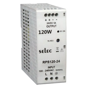 Selec Din Rail Mount Power Supply 120 W RPS120-24 